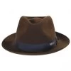 Cassatt Reversible Band Fur Felt Fedora Hat -ChicHeadwear Haven 380693