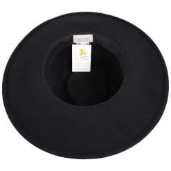 Joanna Packable Wool Felt Fedora Hat - Black -ChicHeadwear Haven 381023