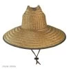 Palm Leaf Straw Lifeguard Hat W/ Bound Brim -ChicHeadwear Haven 3815