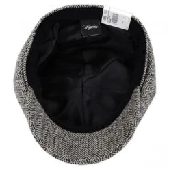 Classic Shetland Wool Herringbone Newsboy Cap -ChicHeadwear Haven 385434