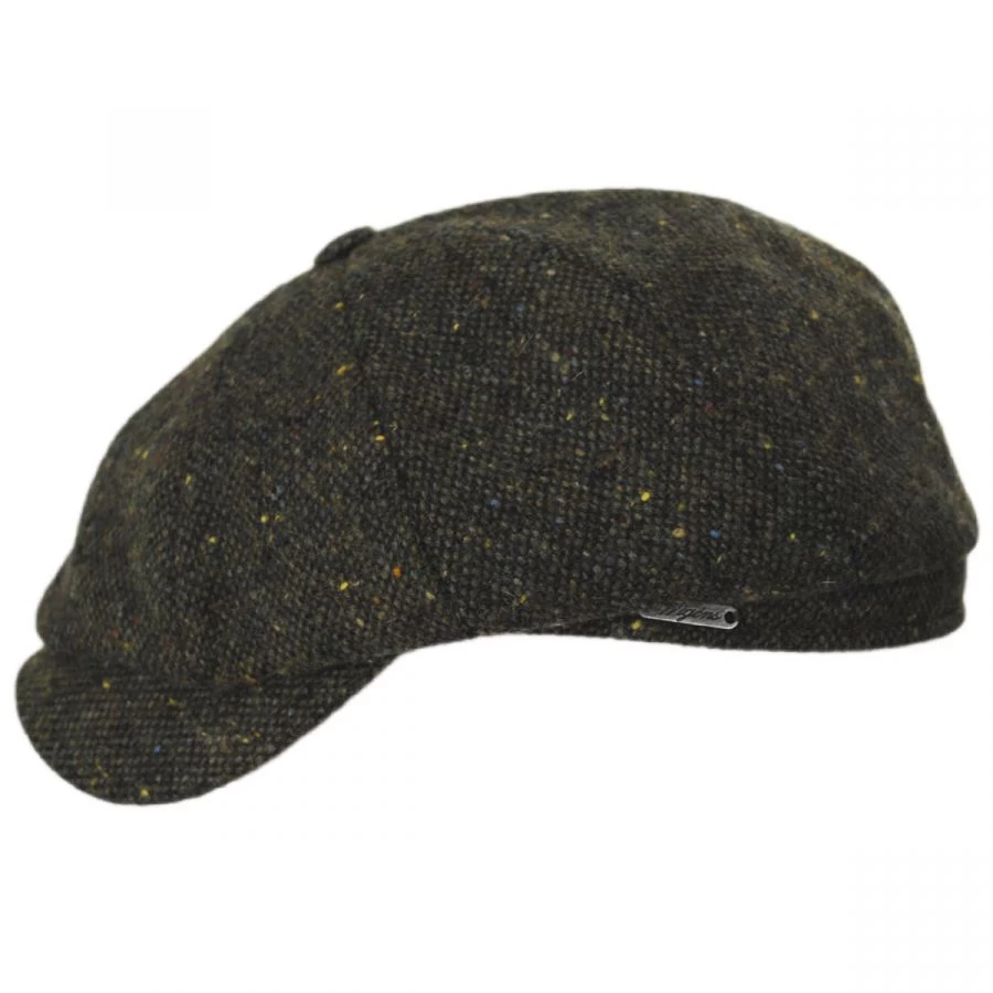Magee Tweed Lambswool Newsboy Cap - Dark Green 4 Magee Tweed Lambswool Newsboy Cap - Dark Green - Image 2