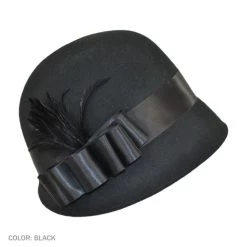 Chloe Wool Felt Cloche Hat