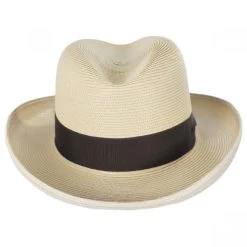 El Dorado Florentine Milan Straw Homburg Hat