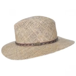 Stetson Dunraven Seagrass Straw Fedora Hat -ChicHeadwear Haven 391478