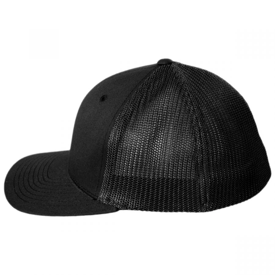 Flexfit Tonal Cotton Blend Trucker Fitted Baseball Cap 4 Flexfit Tonal Cotton Blend Trucker Fitted Baseball Cap - Image 2