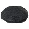 Brood Herringbone Wool Blend Newsboy Cap - Gray/Black -ChicHeadwear Haven 392139