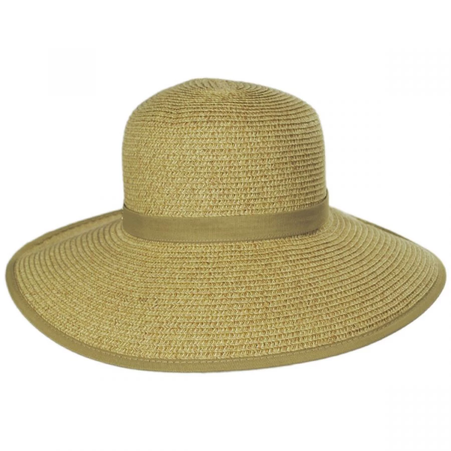 Toyo Straw Braid Facesaver Hat - Toast Tan 3 Toyo Straw Braid Facesaver Hat - Toast Tan