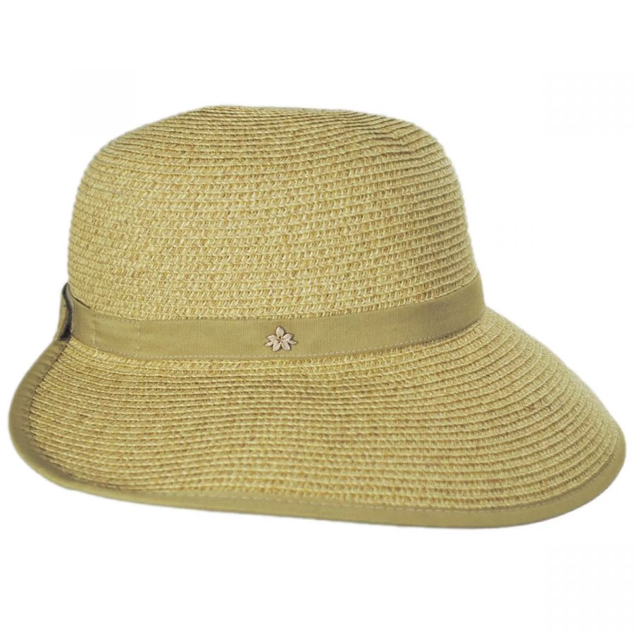 Toyo Straw Braid Facesaver Hat - Toast Tan 4 Toyo Straw Braid Facesaver Hat - Toast Tan - Image 2