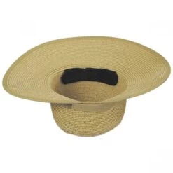 Toyo Straw Braid Facesaver Hat - Toast Tan 7 Toyo Straw Braid Facesaver Hat - Toast Tan -ChicHeadwear Haven 392175