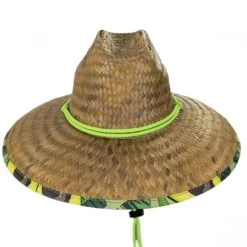 Avocado Coconut Straw Lifeguard Hat