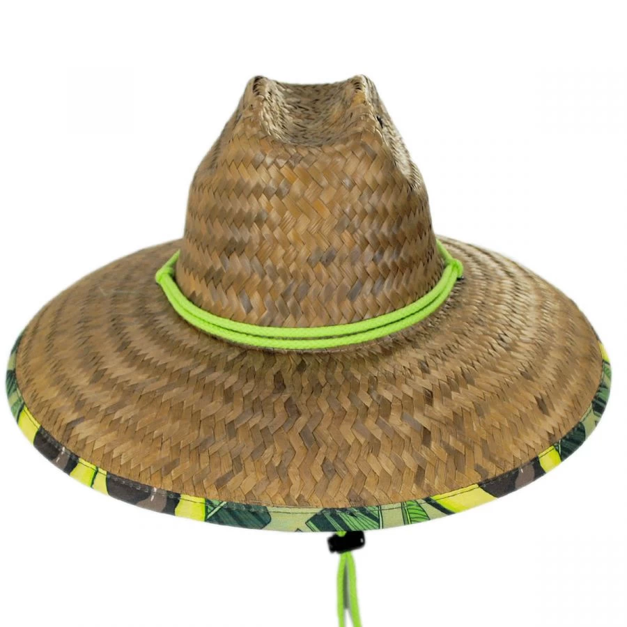 Avocado Coconut Straw Lifeguard Hat 3 Avocado Coconut Straw Lifeguard Hat