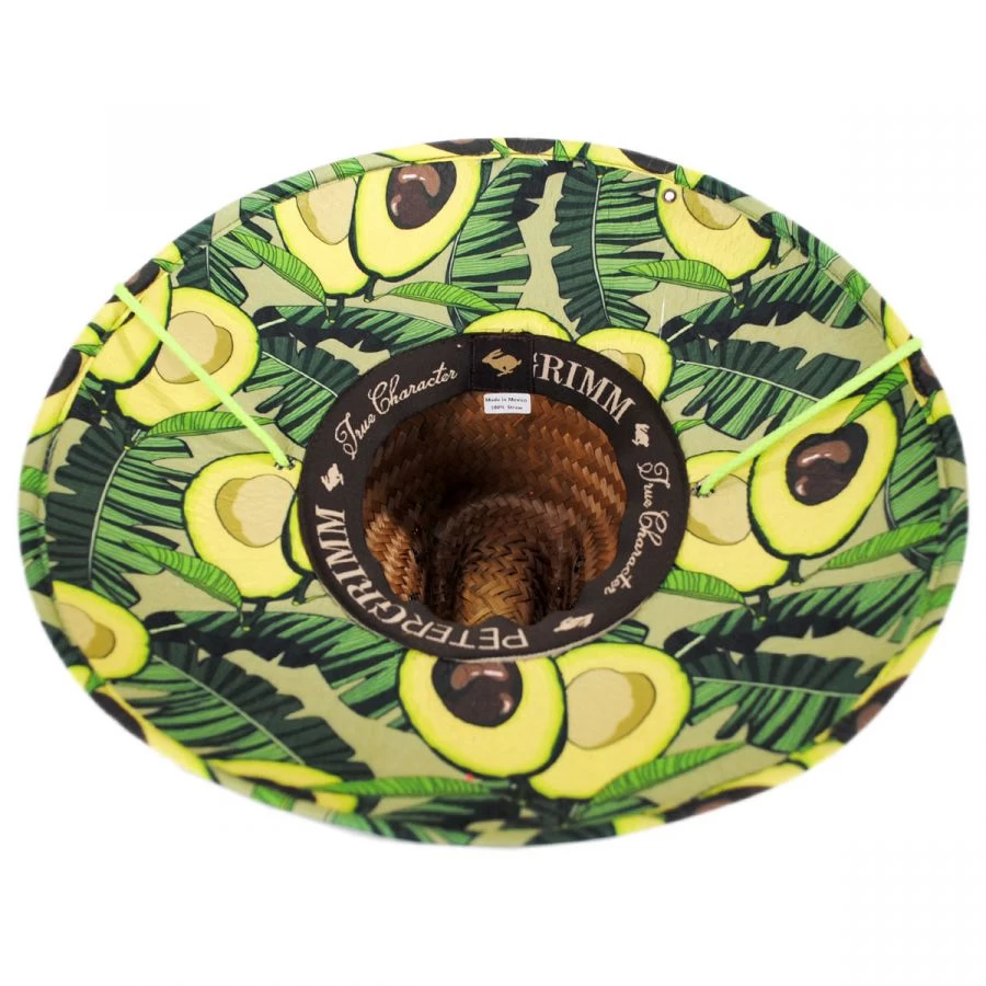 Avocado Coconut Straw Lifeguard Hat 5 Avocado Coconut Straw Lifeguard Hat - Image 3