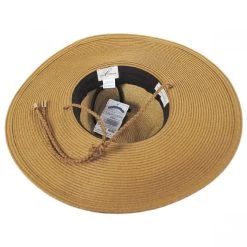 Suze Braided Toyo Straw Aussie Hat -ChicHeadwear Haven 392861