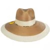 Scala Elgans Two-Tone Palm Straw Fedora Hat -ChicHeadwear Haven 393269