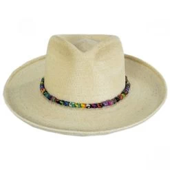 Scala Justicia Palm Straw Fedora Hat