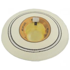 Chiron Wide Brim Bangora Straw Fedora Hat -ChicHeadwear Haven 393809