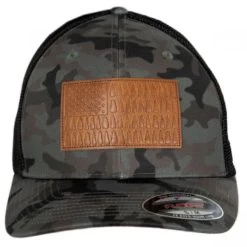 Columbia Sportswear Tree Flag Mesh Flexfit Fitted Baseball Cap - Camouflage