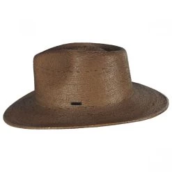 Marcos Palm Straw Fedora Hat - Toffee -ChicHeadwear Haven 398993