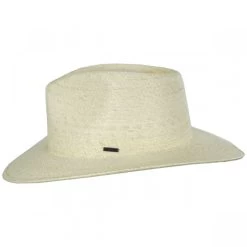 Marcos Palm Straw Fedora Hat - Natural -ChicHeadwear Haven 399552