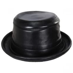 Lambskin Leather Bucket Hat