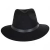 Cotton Safari Fedora Hat - Black -ChicHeadwear Haven 402135