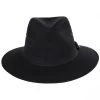 Cotton Oilcloth Safari Fedora Hat - Black -ChicHeadwear Haven 402180