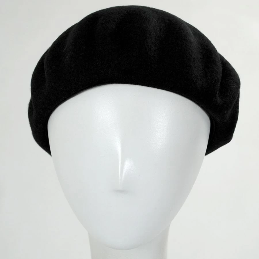 Audrey Wool Beret - Black 3 Audrey Wool Beret - Black