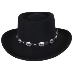 Crossfire Wool Felt Gambler Hat