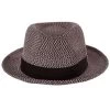 Bailey Ronit Toyo Straw Blend Trilby Fedora Hat -ChicHeadwear Haven 405284