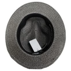 Bailey Mullan Toyo Straw Blend Safari Fedora Hat -ChicHeadwear Haven 405576