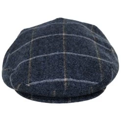 Gaslamp Windowpane Plaid Wool Blend Ivy Cap