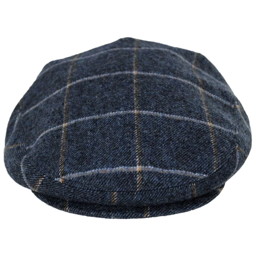Gaslamp Windowpane Plaid Wool Blend Ivy Cap 3 Gaslamp Windowpane Plaid Wool Blend Ivy Cap