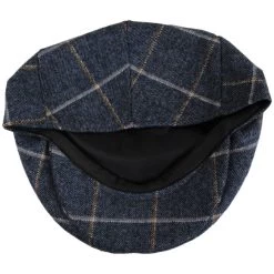 Gaslamp Windowpane Plaid Wool Blend Ivy Cap 7 Gaslamp Windowpane Plaid Wool Blend Ivy Cap -ChicHeadwear Haven 405692
