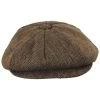 Bird Rock Herringbone Wool Blend Newsboy Cap -ChicHeadwear Haven 406529