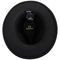 Messer Packable Wool Felt Fedora Hat - Black -ChicHeadwear Haven 407422