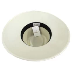 Jo Wool Felt Rancher Fedora Hat - Off White 7 Jo Wool Felt Rancher Fedora Hat - Off White -ChicHeadwear Haven 408635