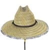 Gold Leaf Rush Straw Lifeguard Hat