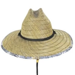 Gold Leaf Rush Straw Lifeguard Hat