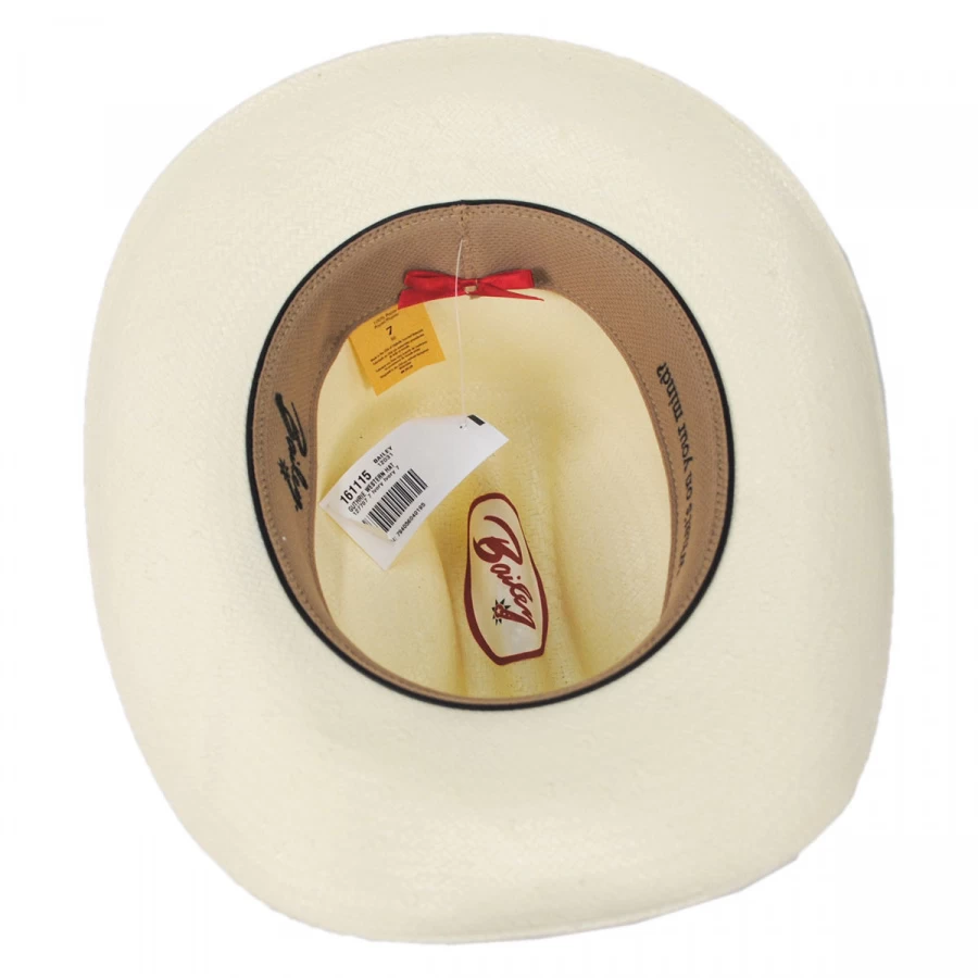 Bailey Guthrie 7X Shantung Straw Western Hat 5 Bailey Guthrie 7X Shantung Straw Western Hat - Image 3