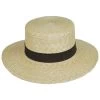 Spencer Wheat Straw Boater Hat - Suede Band