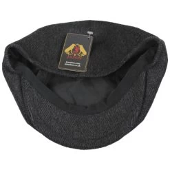 Large Herringbone Wool Blend Newsboy Cap -ChicHeadwear Haven 411015