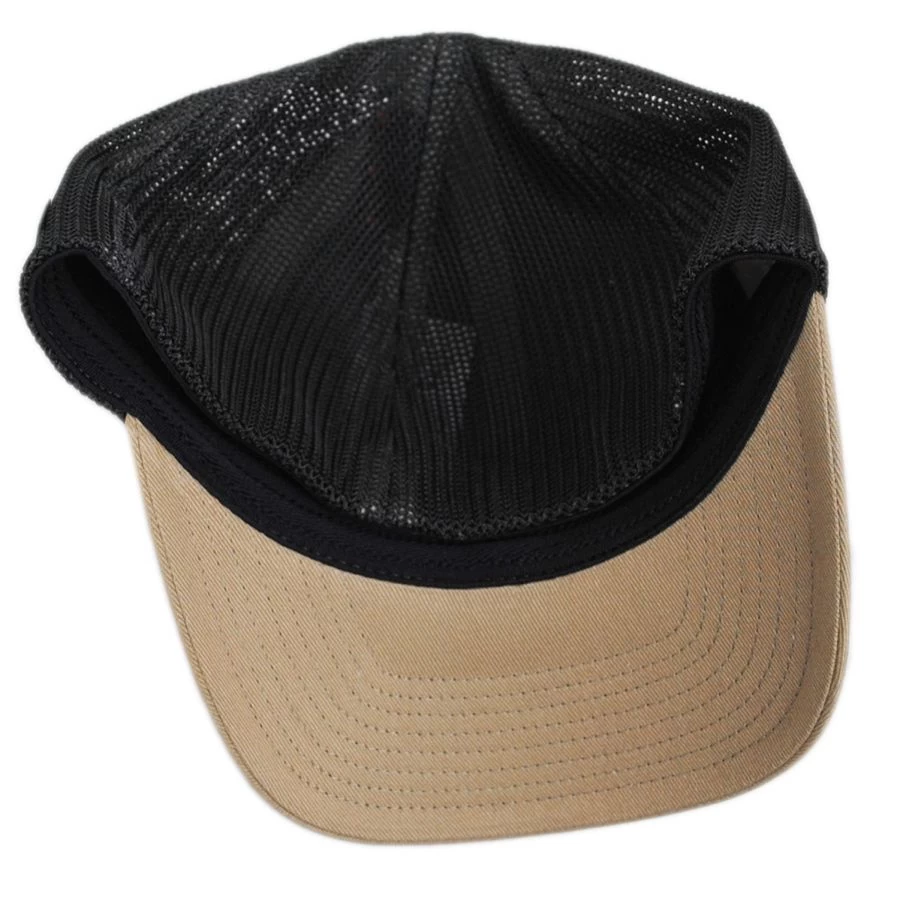 Columbia Sportswear Tree Flag Mesh Flexfit Fitted Baseball Cap - Natural/Navy 5 Columbia Sportswear Tree Flag Mesh Flexfit Fitted Baseball Cap - Natural/Navy - Image 3