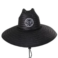 Crest Palm Leaf Straw Lifeguard Hat