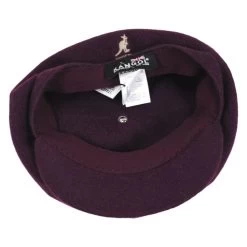 Kangol Spitfire Wool Newsboy Cap - Wine -ChicHeadwear Haven 415292