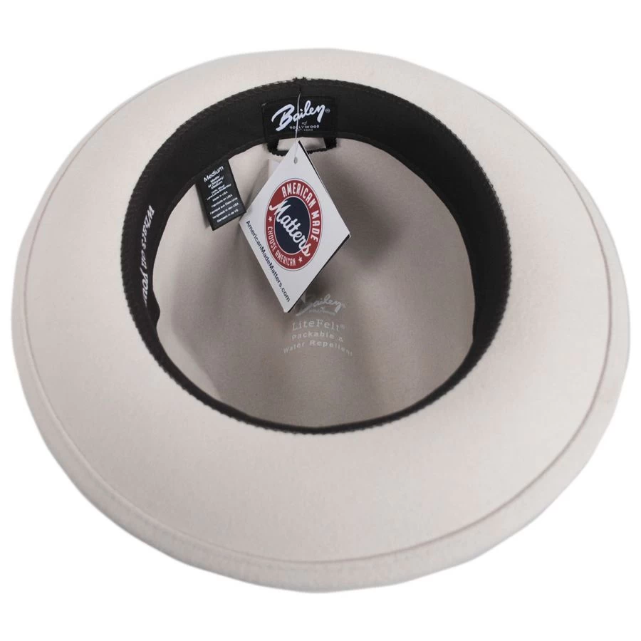 Bailey Acker LiteFelt Wool Fedora Hat 5 Bailey Acker LiteFelt Wool Fedora Hat - Image 3