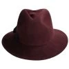 Michele Wool Felt Fedora Hat - Dark Brown 1 Michele Wool Felt Fedora Hat - Dark Brown -ChicHeadwear Haven 418241