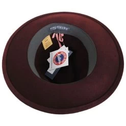 Michele Wool Felt Fedora Hat - Dark Brown -ChicHeadwear Haven 418247