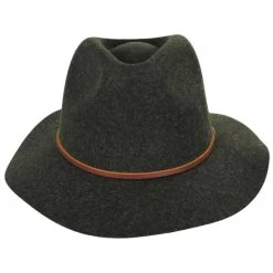 Wesley Wool Felt Floppy Fedora Hat - Moss
