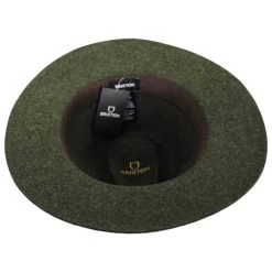 Wesley Wool Felt Floppy Fedora Hat - Moss -ChicHeadwear Haven 419639