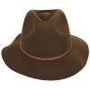 Wesley Packable Wool Felt Fedora Hat - Coffee 2 Wesley Packable Wool Felt Fedora Hat - Coffee -ChicHeadwear Haven 419693